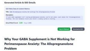 Instant SEO Article Generator Result