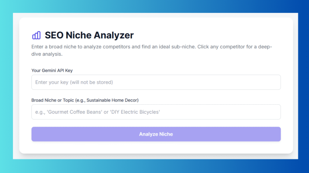 SEO Sub-Niche Analyzer