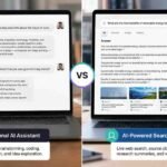 Comparison between Perplexity AI and ChatGPT for research and content creation