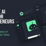 Featured image for Free AI tools for entrepreneurs in 2026, showing a premium dark mode digital dashboard with floating abstract UI cards for a chatbot, design canvas, and automation workflow. The text reads: "THE FREE AI STACK FOR ENTREPRENEURS IN 2026: Run Your Business on 6 Genuinely Free Tools.