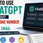 How to use ChatGPT without a phone number or email address in 2026, showing guest mode access and alternative AI tools.